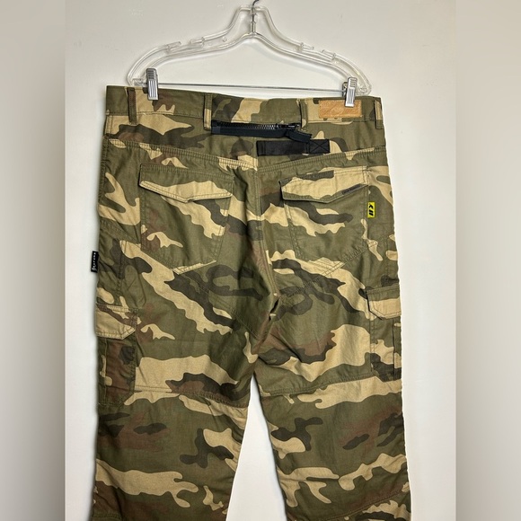 BILT Iron Workers Men Motorcycle Pants Mens 38X32 Camo Cargo Ankle Straps DuPont - Picture 3 of 16
